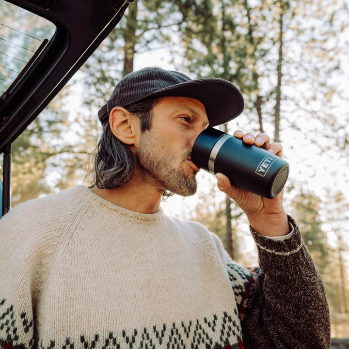 YETI Rambler Reiseflasche, Vakuumisolierter Edelstahl Mit Commuter Verschluss, Black, 12 oz (355 ml)