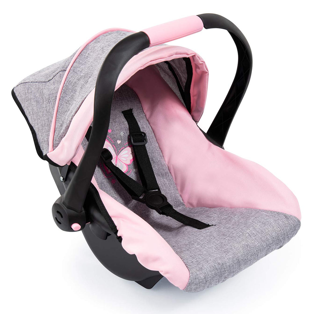 Bayer Design 67933AA Puppen-Autositz EasyGo, Puppenzubehör, passend zu Vario-Puppenwagen, mit Abdeck