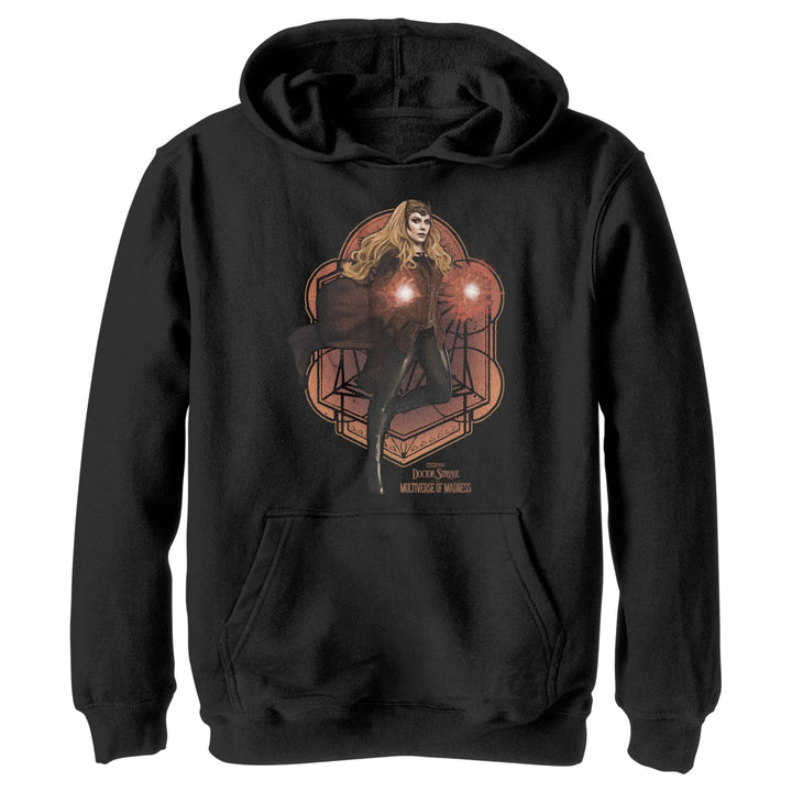 Marvel Unisex Kinder Wanda Mandala Hoodie, Schwarz, S