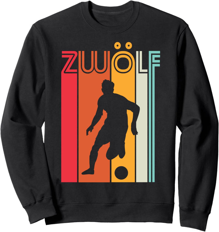 12. Geburtstag Fussball Fan Fussballer 12 Jahre Junge Kinder Sweatshirt