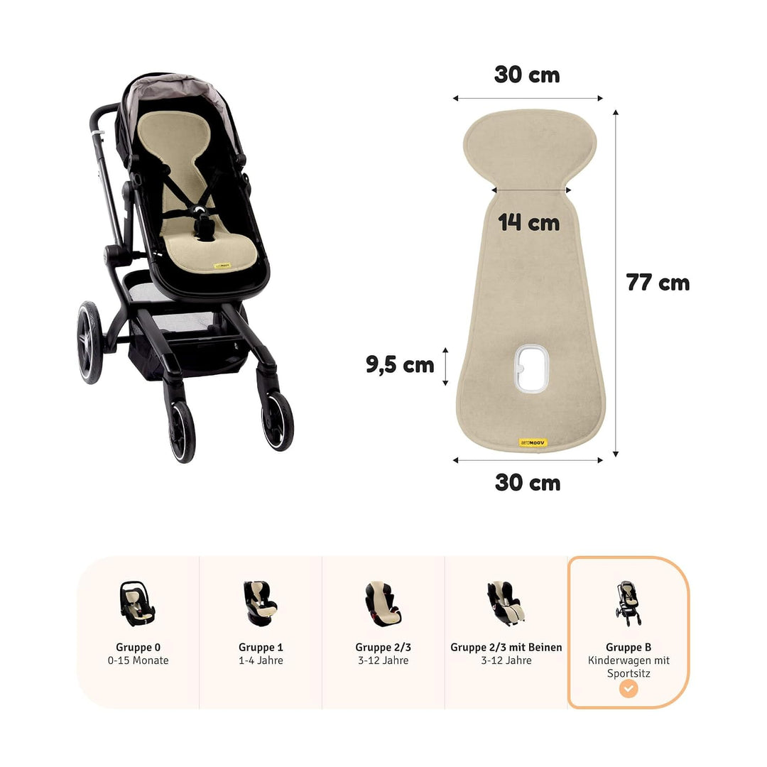 Aeromoov - Baby Sitzauflage Air Layer - Einlage Für Autositz oder Kinderwagen - Gruppe B - Antischwi