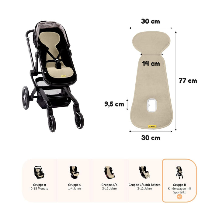 Aeromoov - Baby Sitzauflage Air Layer - Einlage Für Autositz oder Kinderwagen - Gruppe B - Antischwi