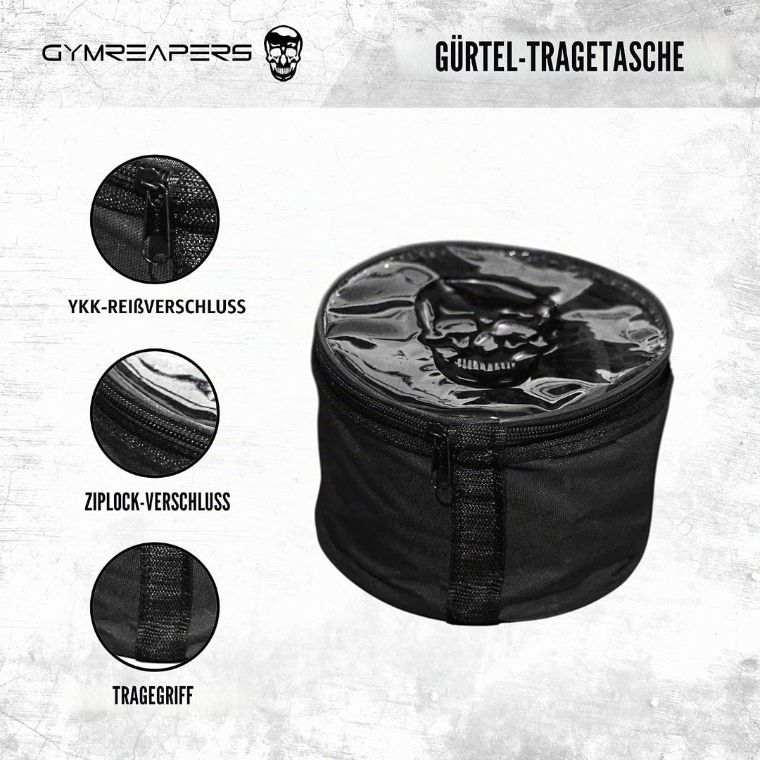 Gymreapers Gewichthebergürtel – 7 mm strapazierfähiger Profi-Ledergürtel mit Verstellbarer Schnalle