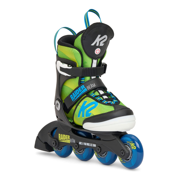 K2 Skates Jungen Inline Skates RAIDER BEAM, green - blue, 30H0410 L (EU: 35-40 / UK: 3-7 / US: 4-8)