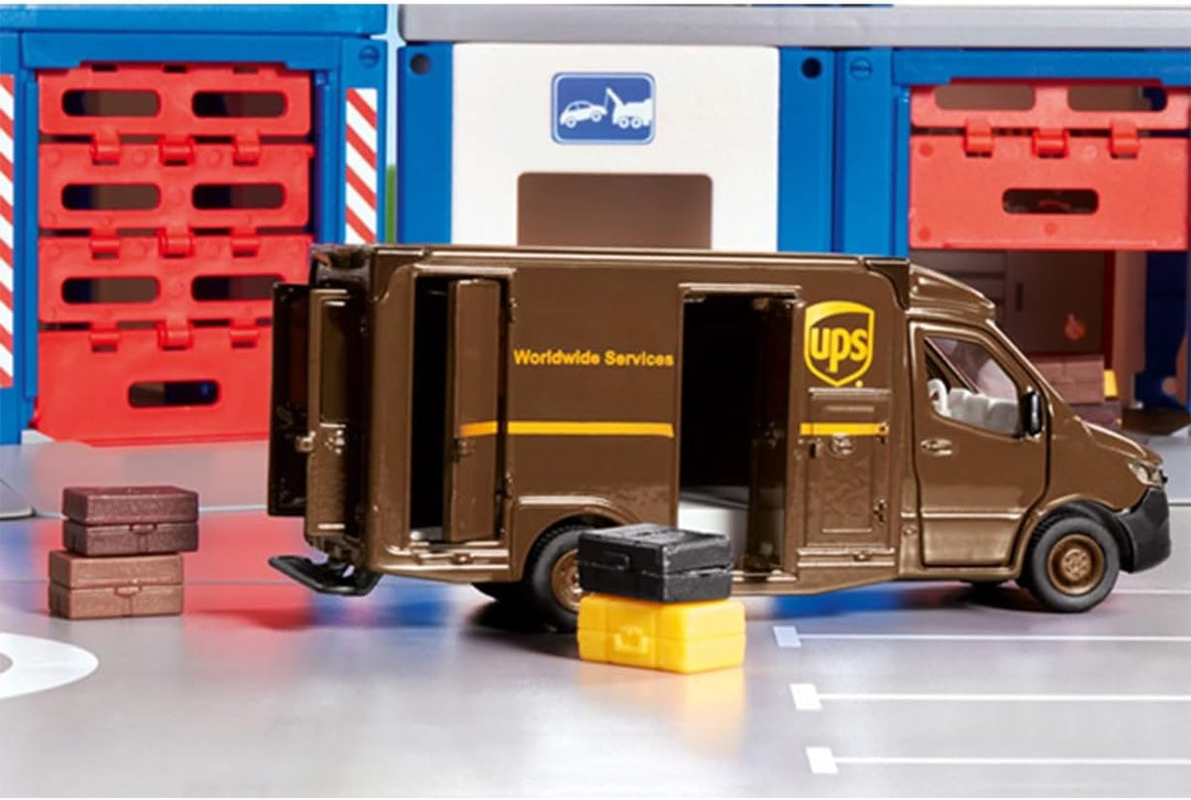 siku 1920, Mercedes-Benz Sprinter UPS Paketdienst, 1:50, Metall/Kunststoff, Braun, Bewegliche Teile