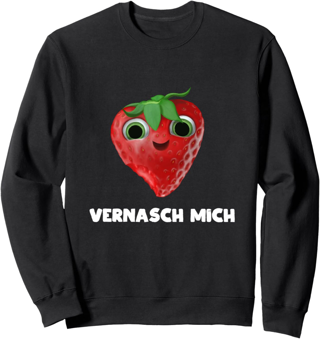 Süsse Erdbeere möchte vernascht werden (D010-0215A) Sweatshirt