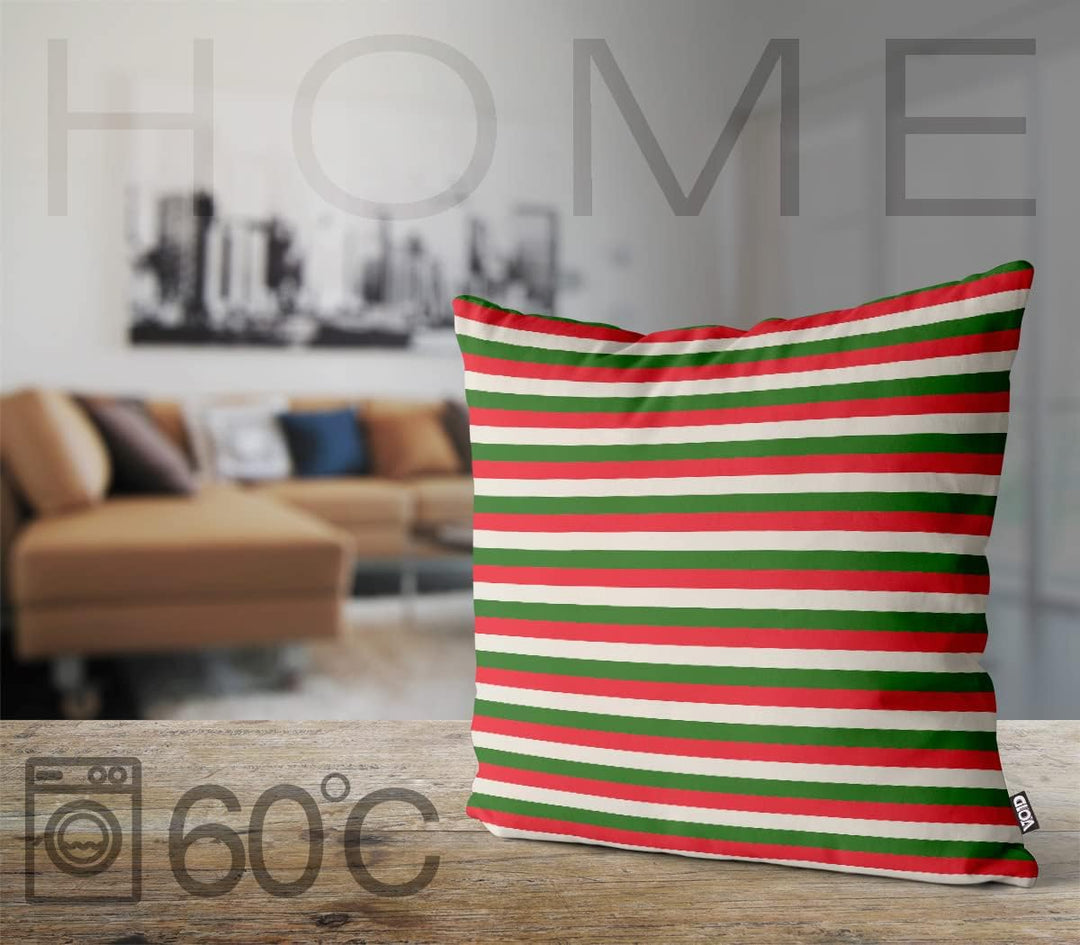 VOID Weihnachten Design gestreift Kissenbezug Kissenhülle Sofakissen Kissen Deko Weihnachten Winter