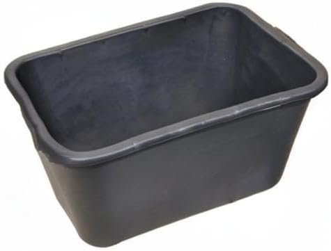 BURI 10x Mörtelkasten 90 Liter Profiqualität 77,5x55x32cm schwarz Mörtelkübel Maurerkübel Wanne Eime