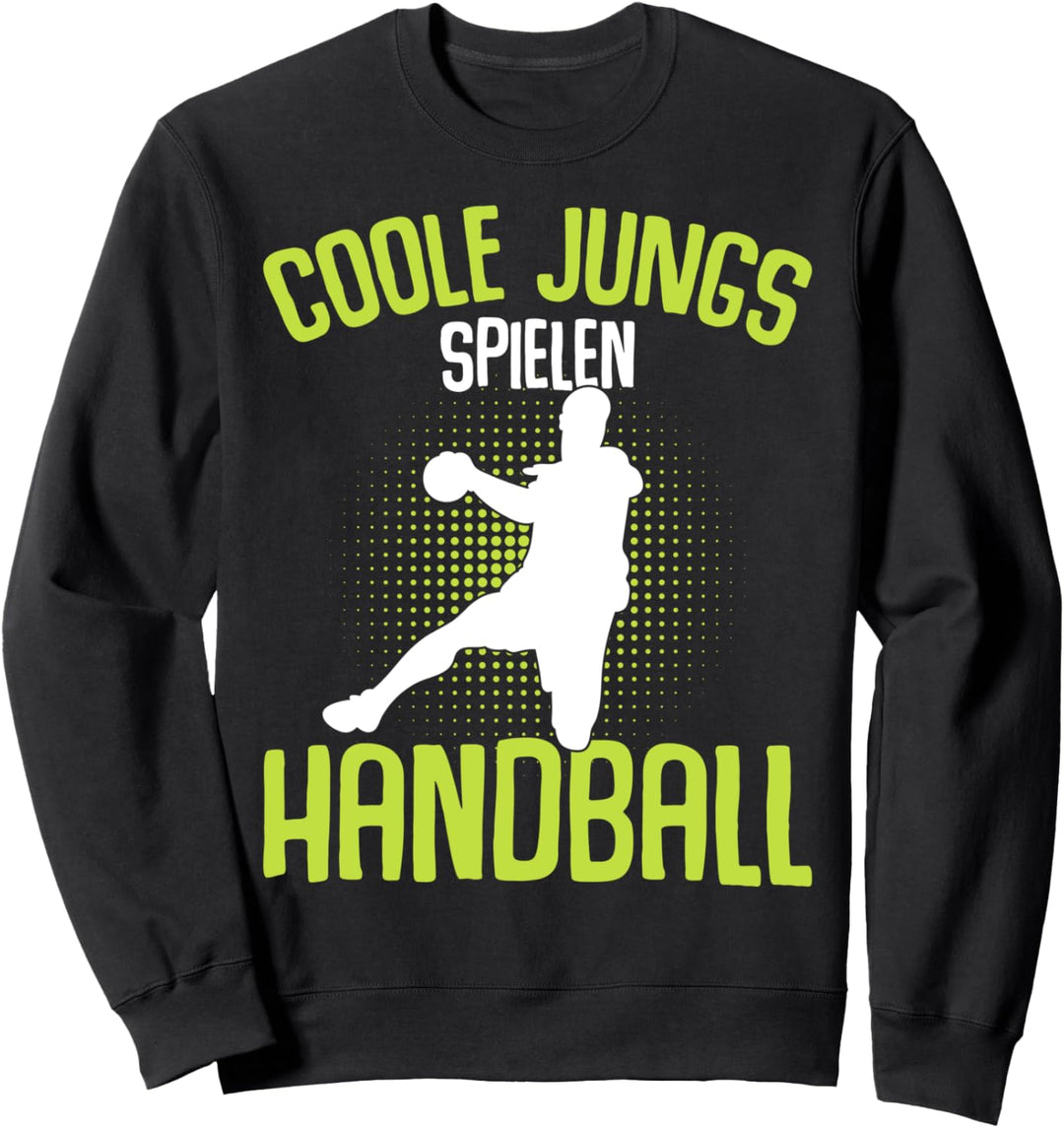 Coole Jungs spielen Handball Handballer Jungen Kinder Sweatshirt