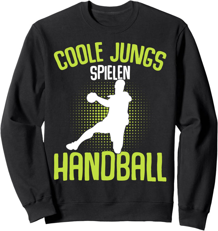 Coole Jungs spielen Handball Handballer Jungen Kinder Sweatshirt