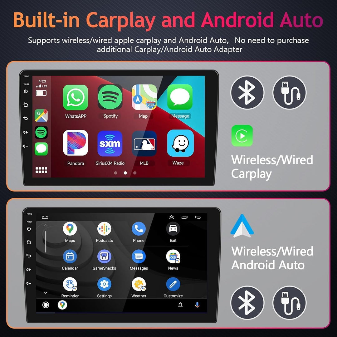 YUNTX Android 10 Autoradio Compatible Avec Mitsubishi Lancer (2010-2017)- GPS 2 Din - Caméra arrière