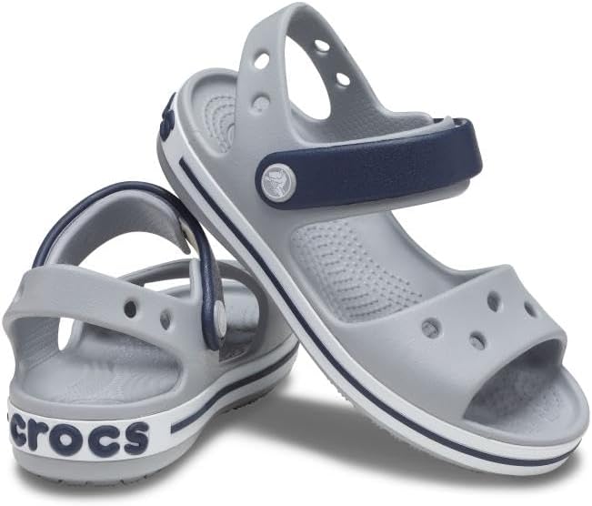 Baya Lined Fuzz-Strap Clog 19/20 EU Light Grey Navy, 19/20 EU Light Grey Navy