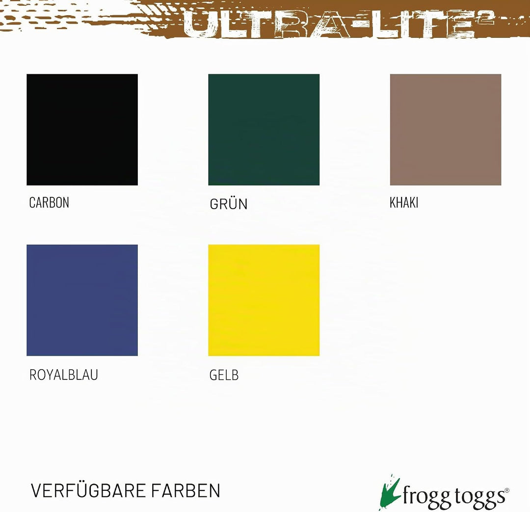 frogg toggs Herren Ultra-lite2 Wasserdichter, Atmungsaktiver Schutz-Regenanzug Regenbekleidung L kha
