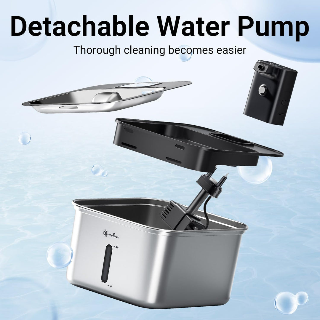 DownyPaws Katzenbrunnen Pump für DPWFP6-FSS, Schwarz Wasserpumpe Schwarz, Wasserpumpe Schwarz