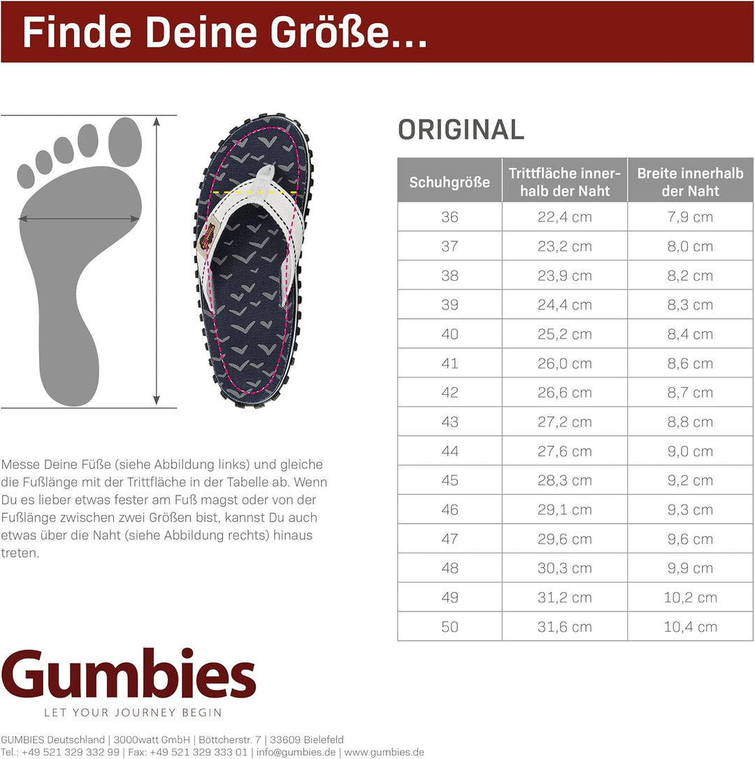 Gumbies Classic - Flip Flops aus recycelten Materialien - robuste Sohle aus wiederverwerteten Autore
