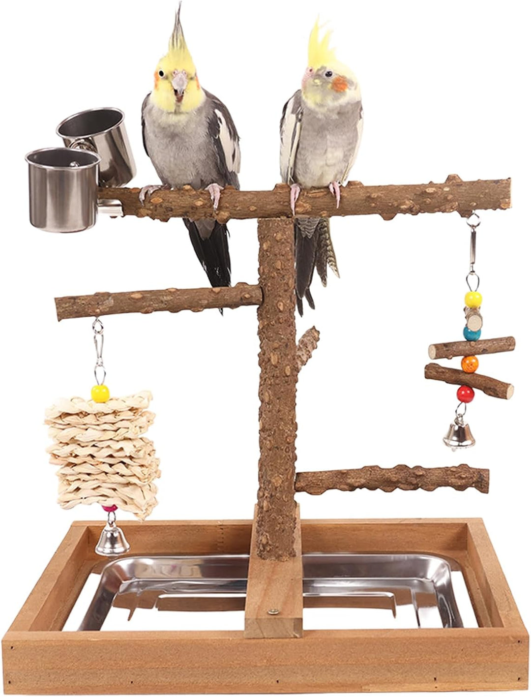 Vogelspielplatz Wellensittich Spielplatz Spielzeug, Grosser Vogel Spielplatz mit Sitzstangen Hängesp