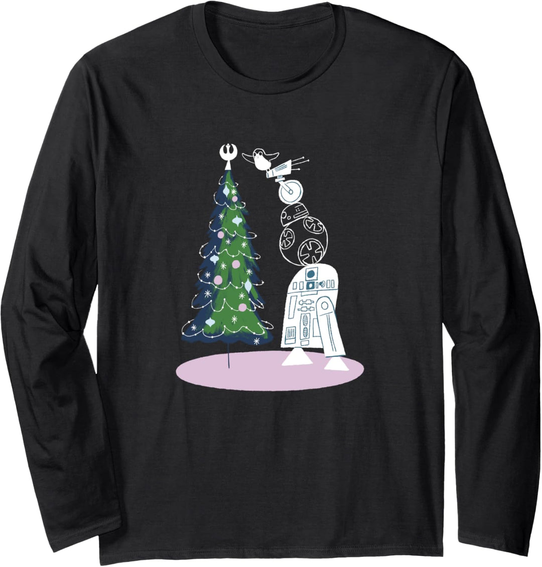Star Wars Group Shot Droid Christmas Tree Langarmshirt