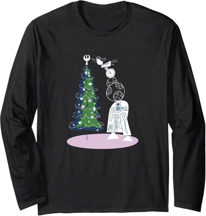 Star Wars Group Shot Droid Christmas Tree Langarmshirt
