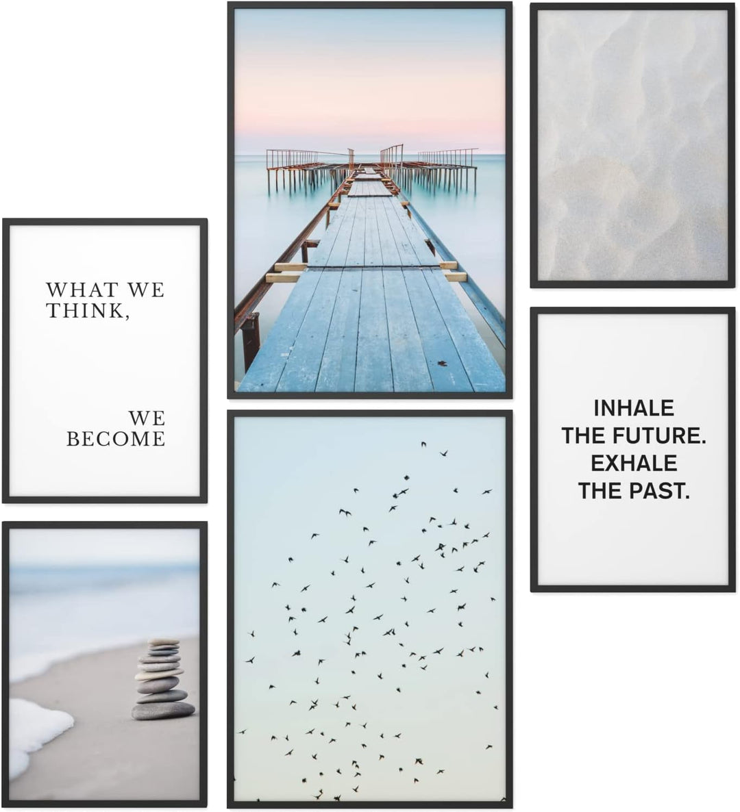 Papierschmiede® Mood Poster Set Zeitlos, Bilder OHNE Rahmen als Wanddeko, Wohnzimmer Deko Schlafzimm