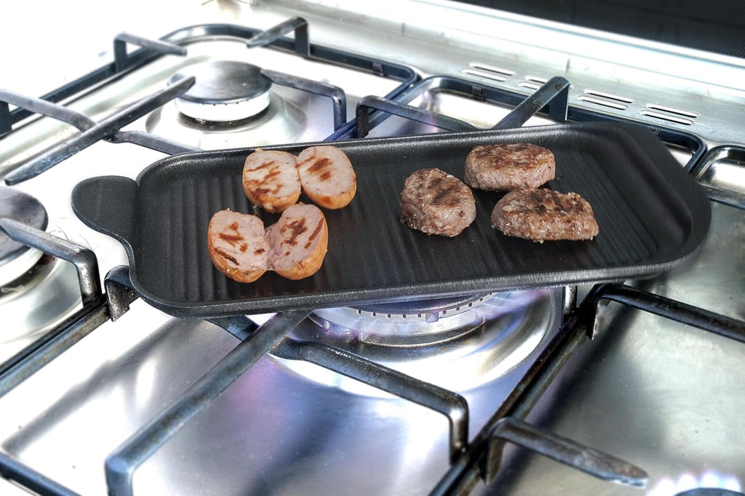 RISOLI' 000114/32TP0 EXPLORA Fingergrill 32 x 16 cm, Aluminium-Druckguss, 0