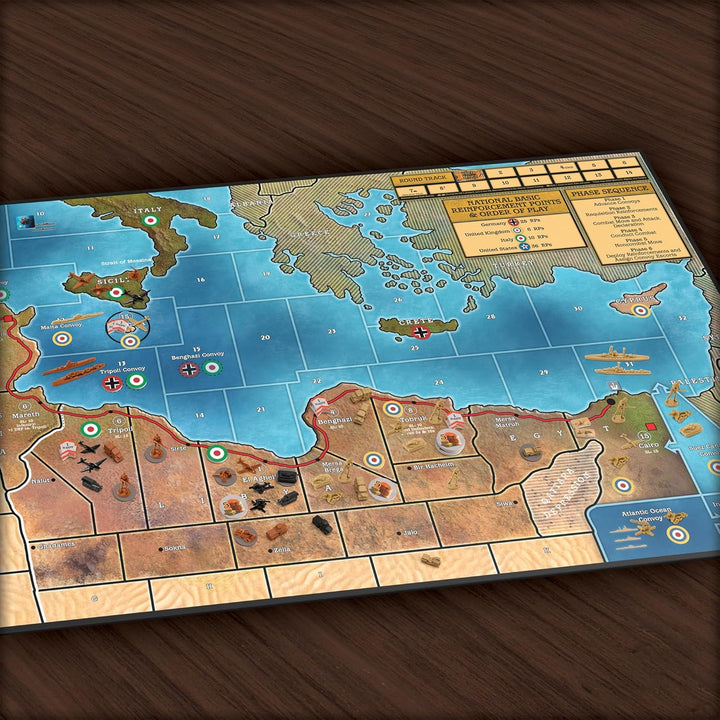 Renegade Game Studios Axis & Allies: North Africa - 2-4 Players - Ages 12+ 3 Hours Playing time - Ne