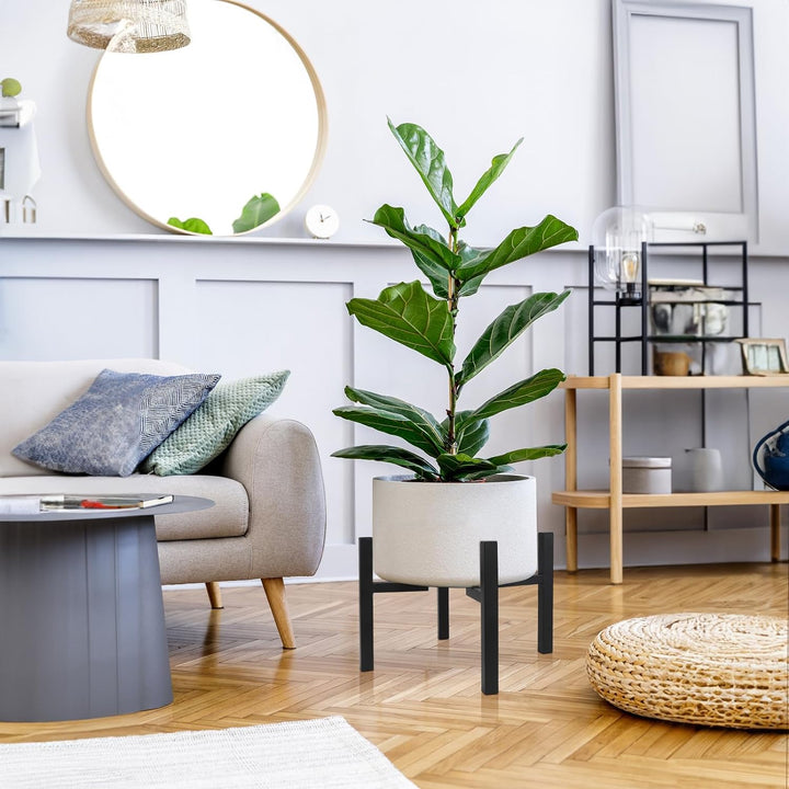 lalago Verstellbarer Pflanzenständer Blumenständer, 21cm hoch Pflanzenständer Blumentopfständer aus