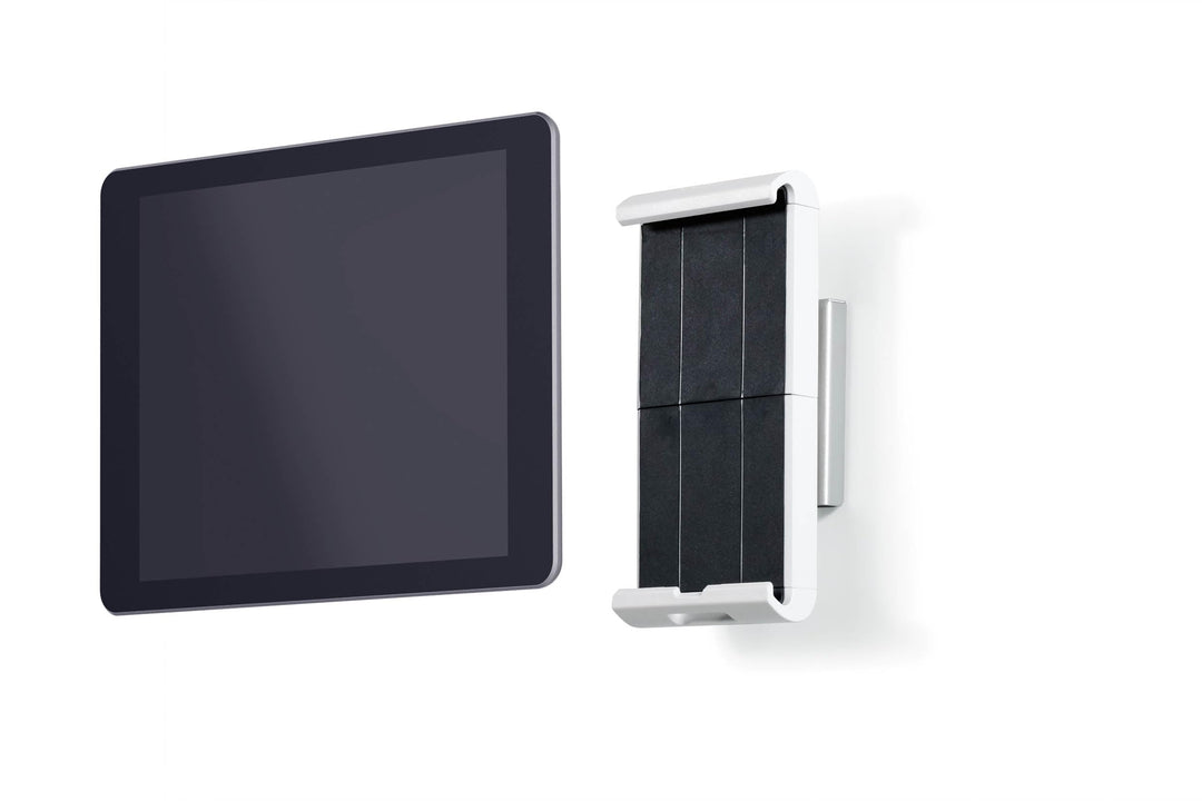 Durable Tablet Wandhalterung (für Tablets 7-13 Zoll, 360° drehbar mit Diebstahlsicherung) weiss