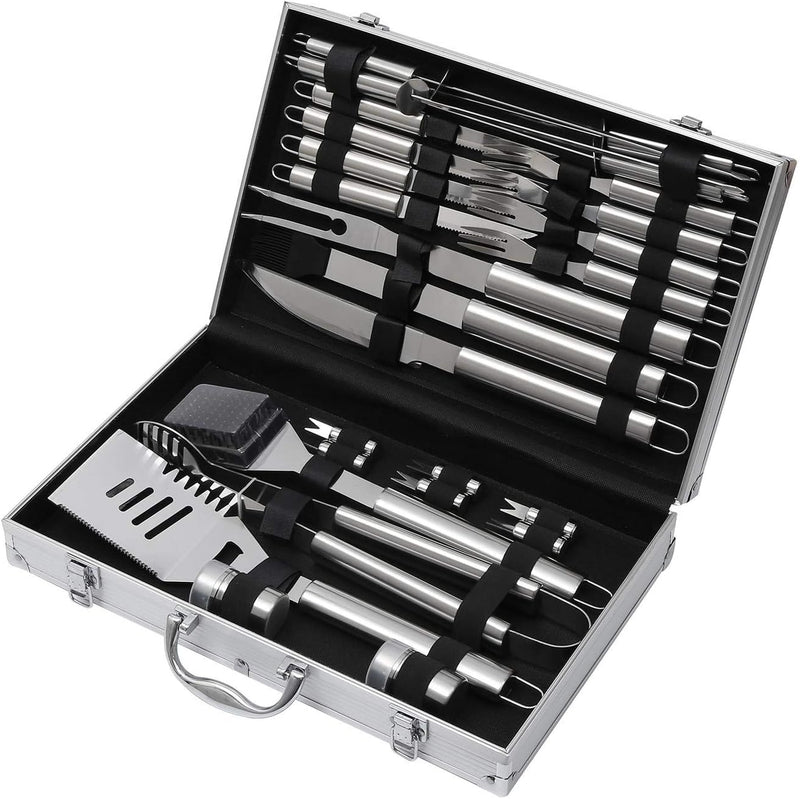 TOPWAY 26 Stck. BBQ Grill Zubehör Edelstahl für alle BBQ Grills 26PC Set