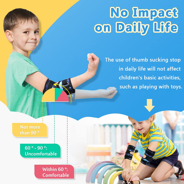 Mybow Daumen Saugen Stopp für Kinder Finger Nagel Beissen Prävention Hand Stop Saugen Guard für Klei
