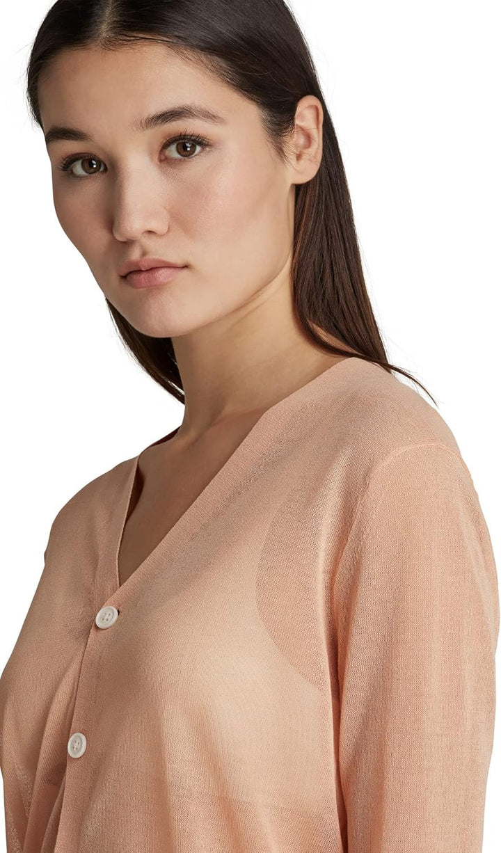 G-STAR RAW Damen Core Cardigan Knits L Rosa (Peach Nougat D21652-d140-c962), L Rosa (Peach Nougat D2