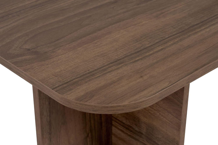 Eleganter Couchtisch in Walnuss, 120 x 60 x 41 cm | 100% melaminbeschichtete Spanplatte, 18 mm dick