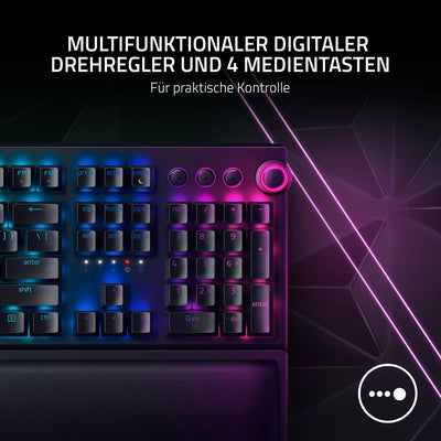 Razer BlackWidow V3 Pro (Green Switch) - Kabellose Mechanische Gaming Tastatur (Klickende Mechanisch