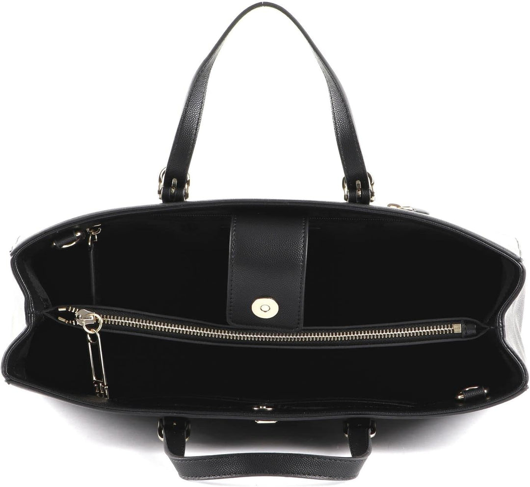 Tommy Hilfiger Damen Handtasche TH Timeless Work Bag aus Kunstleder Schwarz, Schwarz