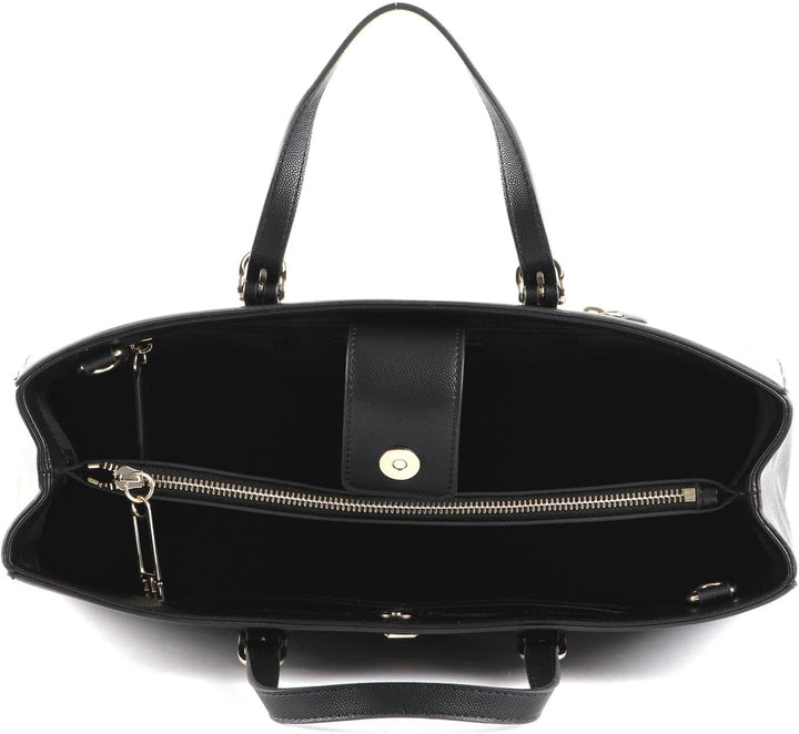 Tommy Hilfiger Damen Handtasche TH Timeless Work Bag aus Kunstleder Schwarz, Schwarz