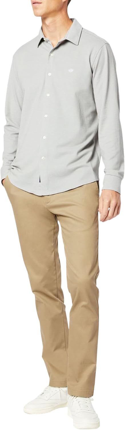 Dockers Herren Signature Khaki Slim Fit Chino 40W / 34L British Khaki, 40W / 34L British Khaki