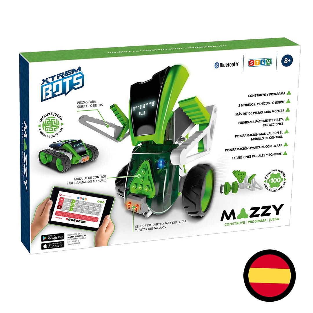 Xtrem Bots - Mazzy, Kinder Roboter Programmierbar Bausatz, Lernroboter Spielzeug Ab 8 Jahre Oder Meh