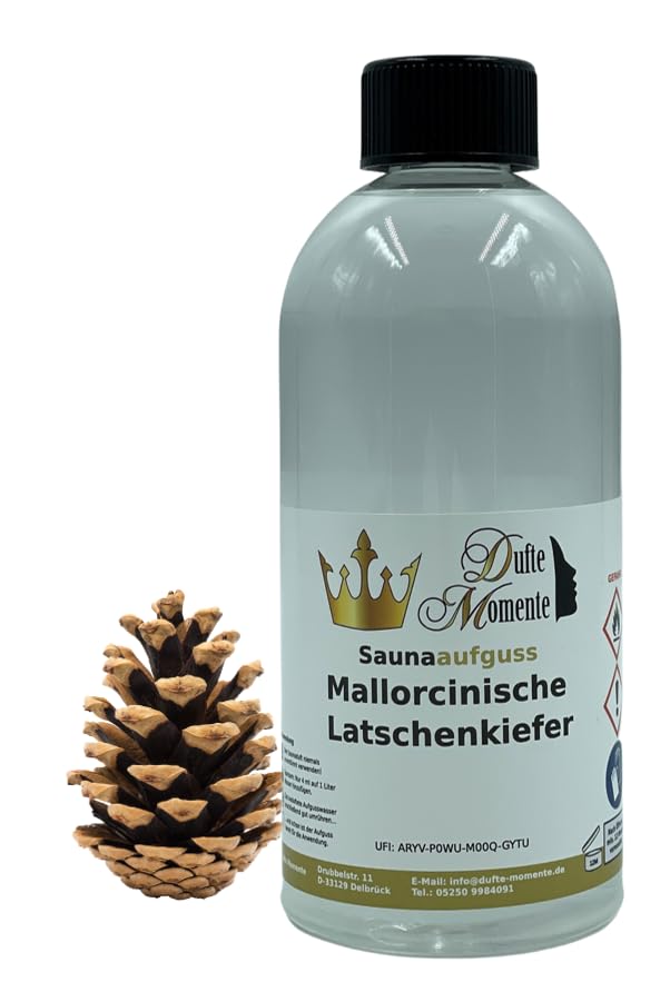 Dufte Momente Sauna Aufguss Konzentrat Mallorcinische Latschenkiefer - 500ml in PET-Flasche mit Trop
