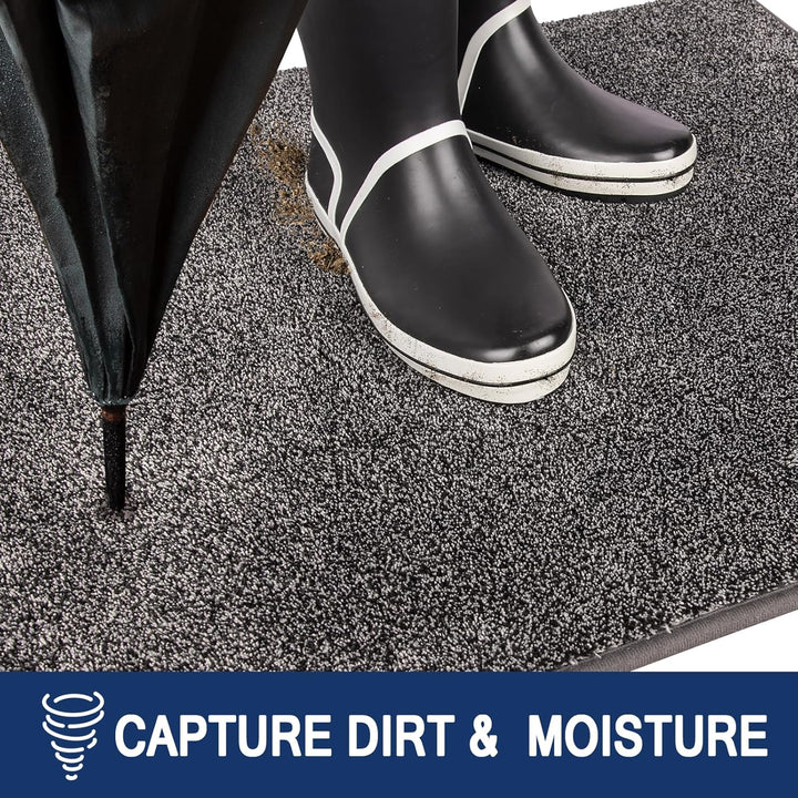 FCSDETAIL Schmutzfangmatte Innen 86 x 150 cm, rutschfeste Maschinenwaschbare Fussmatte, Sauberlaufma