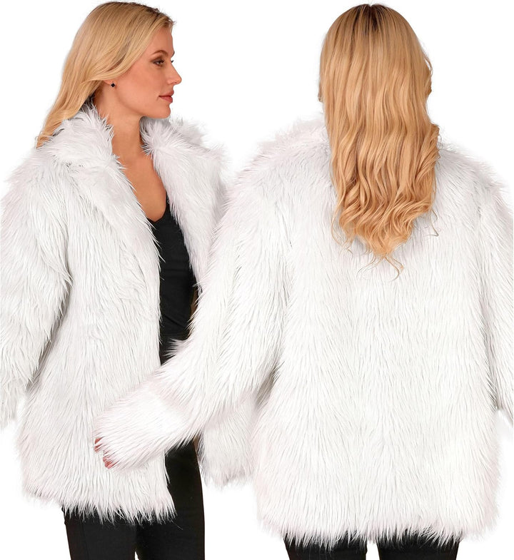 W WIDMANN MILANO Party Fashion - Kunstfell-Jacke für Damen und Herren, Plüschjacke, Kostüm, Party Ou