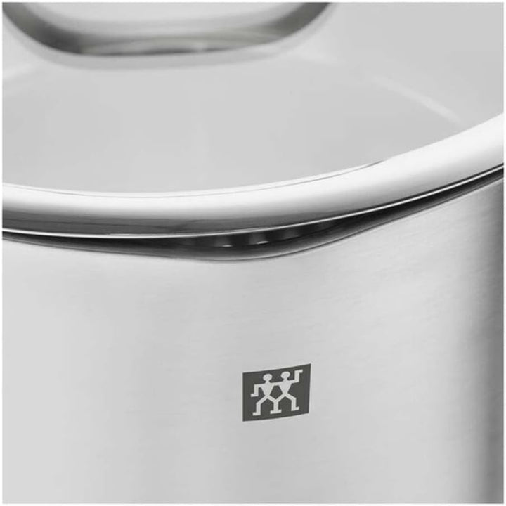 ZWILLING TrueFlow Kochtopfset, 4-teilig, Mit Ausgiessfunktion, Induktionsgeeignet, Edelstahl, Silber