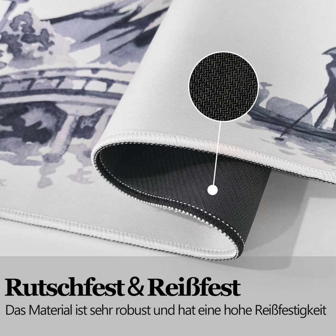 Mousepad Sakura-Muster,XXL Japanische Kunst Fuji Mauspad,Überdimensionales rutschfeste Gummimatten G