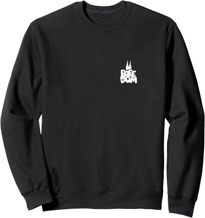 FREE DOM - Die Kölsche Freiheit (Weiss/Links) Kölner Sweatshirt