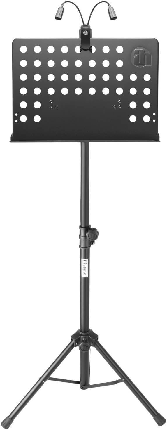 Adam Hall Stands SMS 17 SET 1 - Music stand with LED Light Notenpult mit Notenpultleuchte, Notenpult