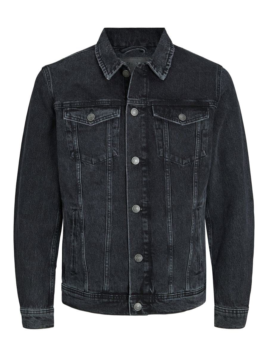 JACK & JONES Male Jeansjacke Jeansjacke XS Black Denim, XS Black Denim