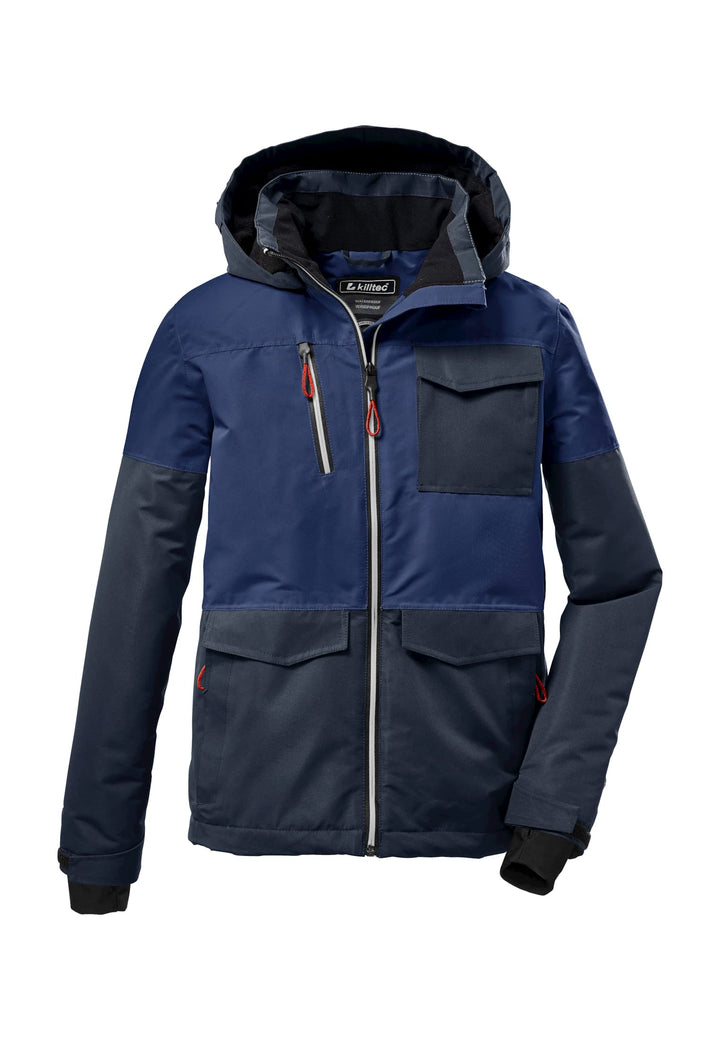 Killtec Jungen Outdoorjacke Funktionsjacke mit Kapuze und Schneefang KOW 29 BYS SKI Jckt wasserdicht