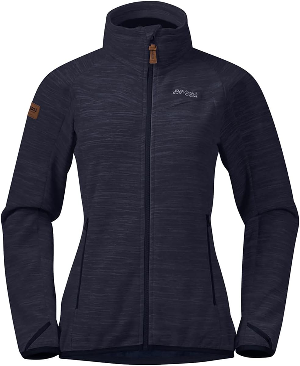 Bergans Hareid Fleece W Jacket NoHood L Dark Navy, L Dark Navy