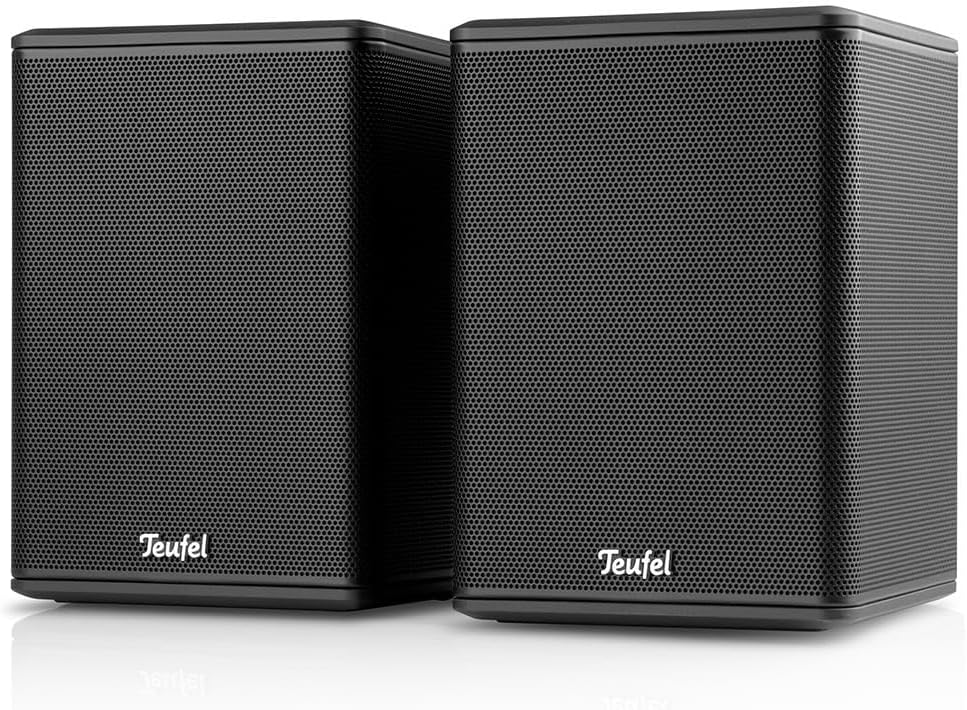 Teufel Effekt 2 Kabelloses, aktives Stereo-Lautsprecher-Paar als Rear-Speaker - Schwarz