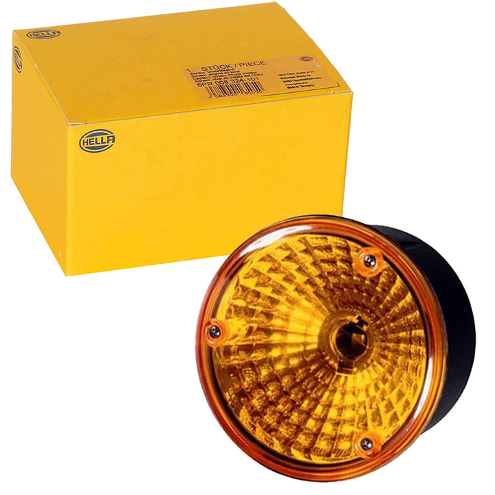 HELLA 2BA 964 169-501 Blinkleuchte - Halogen - 24/12V - Einbau/Anbau/geschraubt - Lichtscheibenfarbe