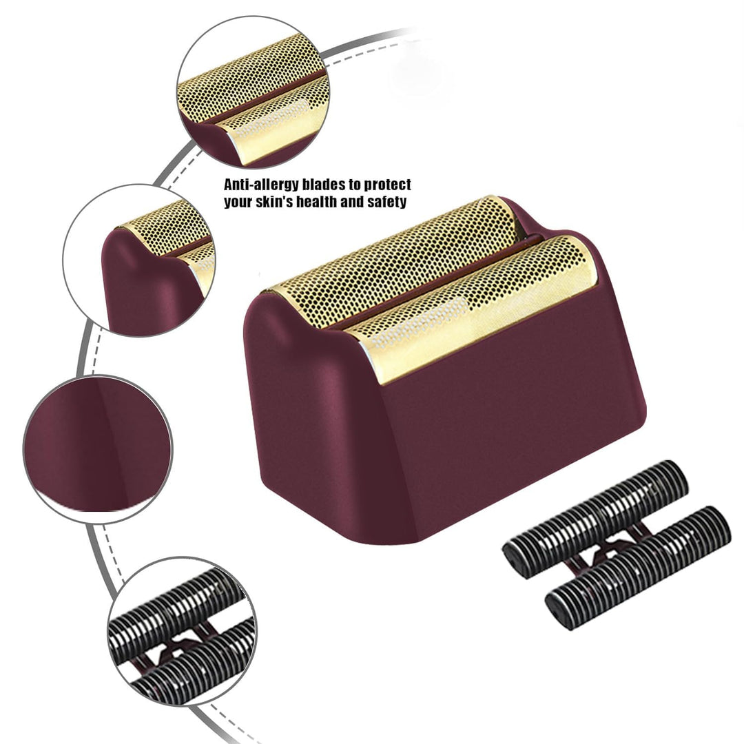 AUDOC Ersatz Rasierköpfe kompatibel mit Wahl Foil Shaver (Red/2) Rot/2, Rot/2