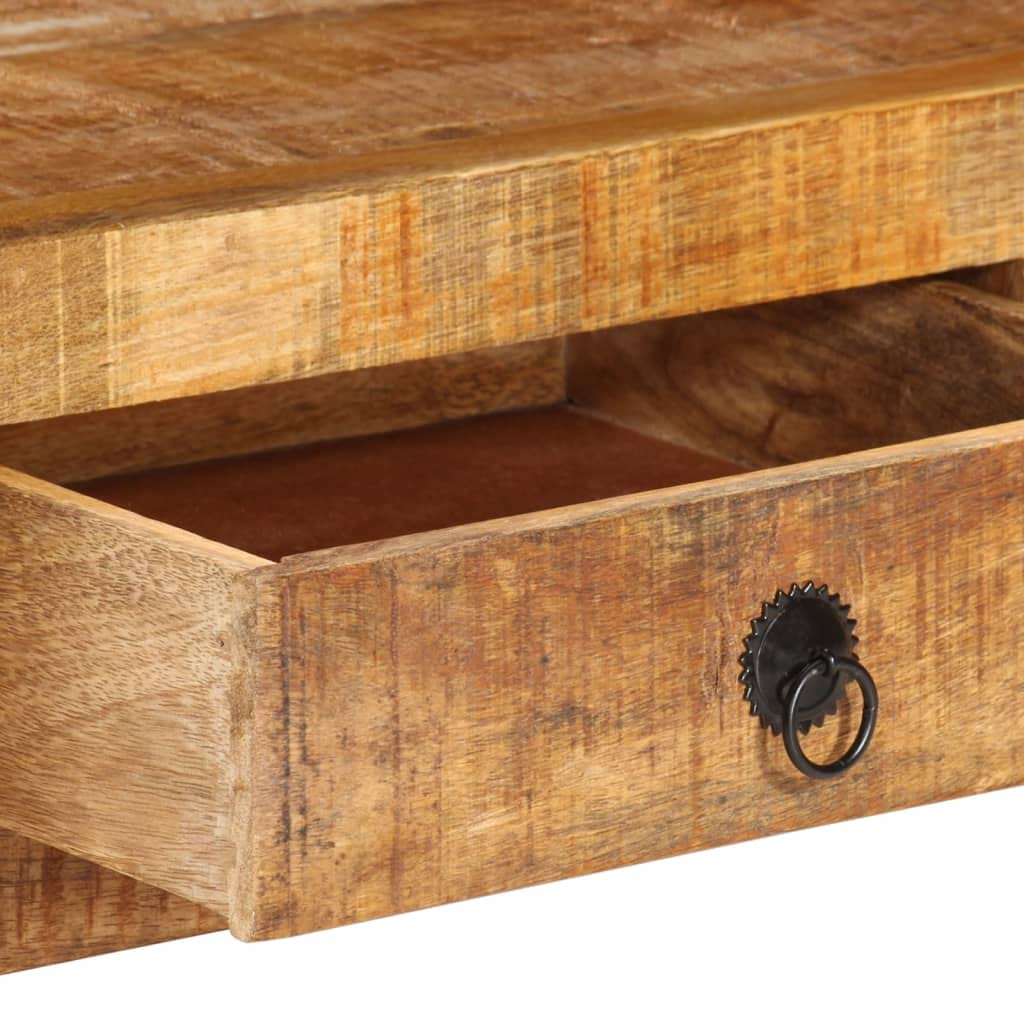 vidaXL Massivholz Mango TV Schrank 3 Schubladen 1 Ablage Lowboard TV Möbel Tisch Board Sideboard Fer